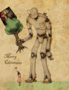 christmas tree robot
